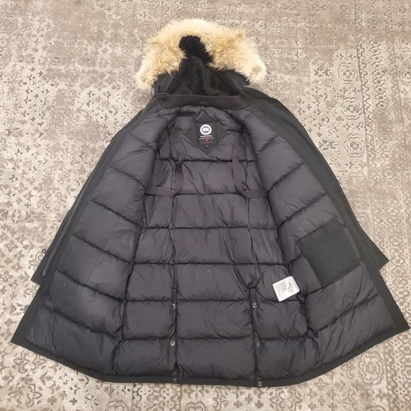 Canada Goose Women's 2506L Kensington Parka Coat in Black Size M - Picture 8 of 12